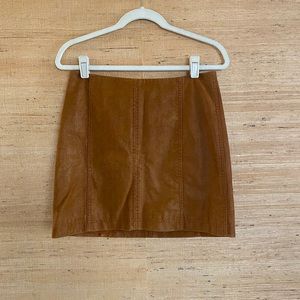Free People Modern Femme Vegan Suede Skirt